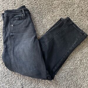Risen Black Barrel Denim